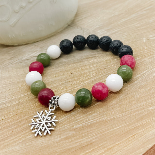 MRS. CLAUS - Jade Lava Rock Bracelet