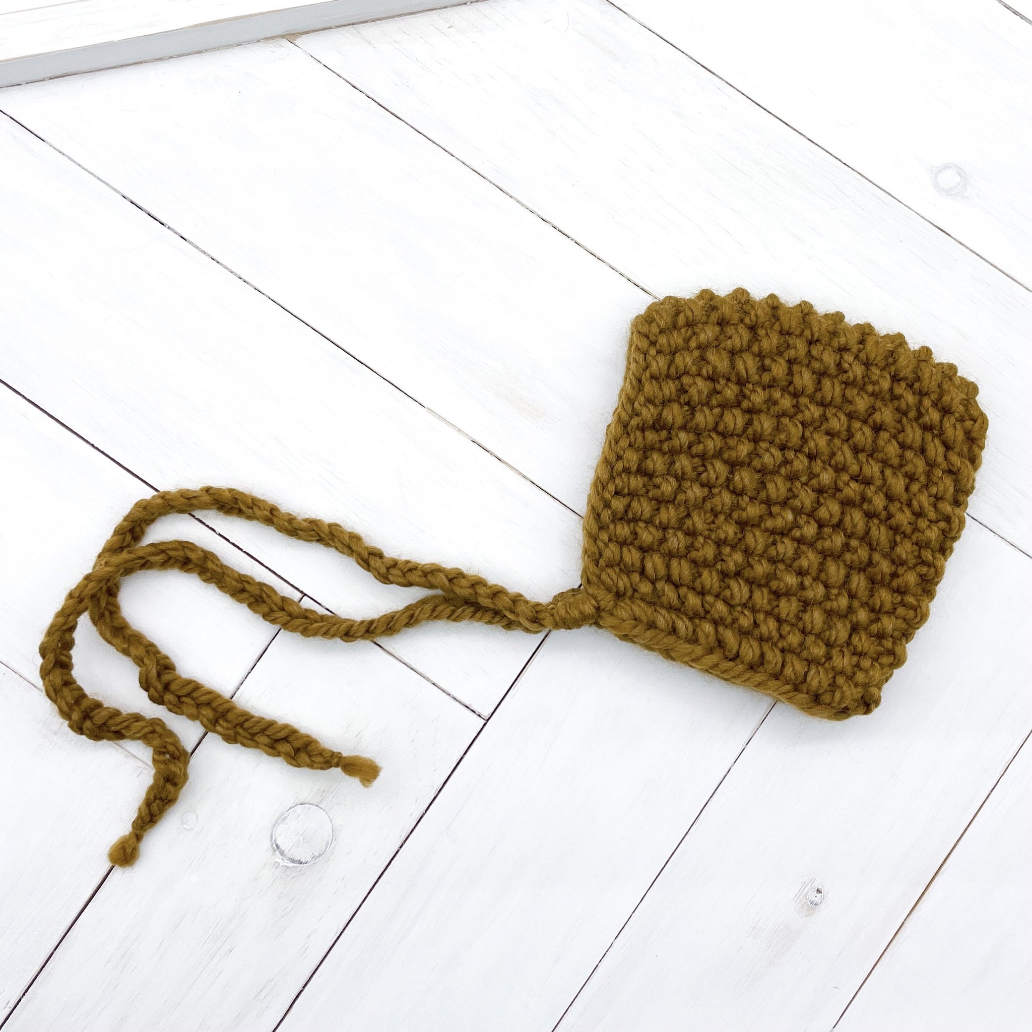 3 - 6months FLAX Seed Pixie Bonnet