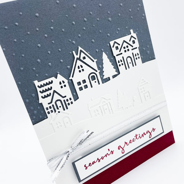 I’ll be Home for Christmas Card - Red & Grey