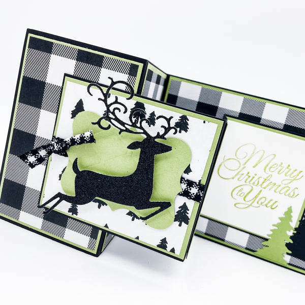 Sparkly Reindeer Pop Up Christmas Card