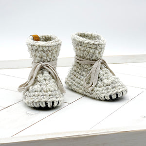 5” (6 - 12 months) WHEAT Sheepskin Slippers