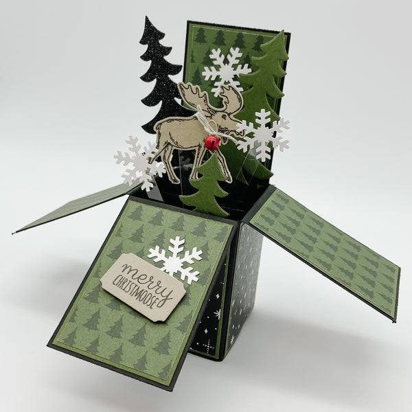 Merry Moosemas Pop Up Card