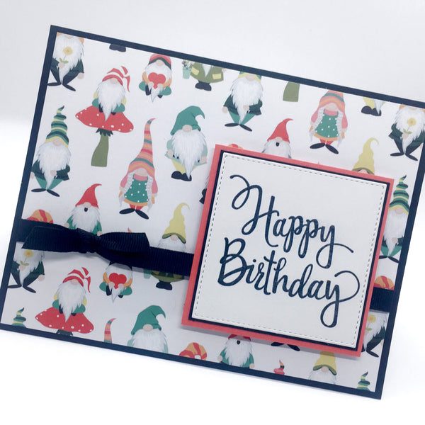 Gnome Happy Birthday Card