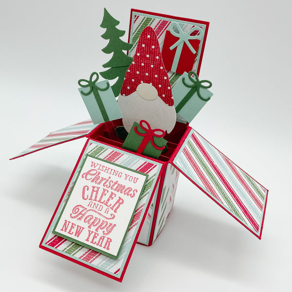 Merry Gnomie Christmas Pop Up Card