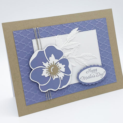 Poppy Mother’s Day  Greeting Card - Purple