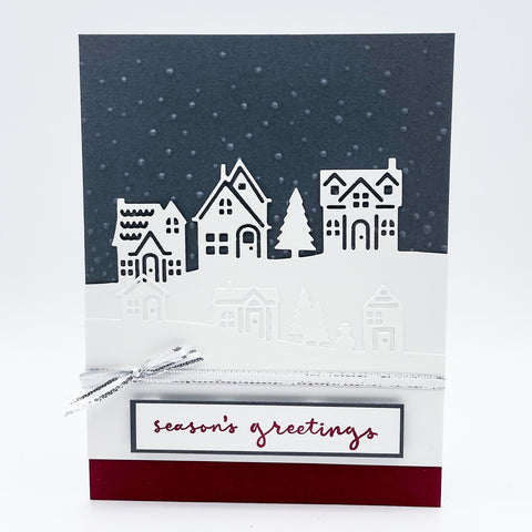 I’ll be Home for Christmas Card - Red & Grey