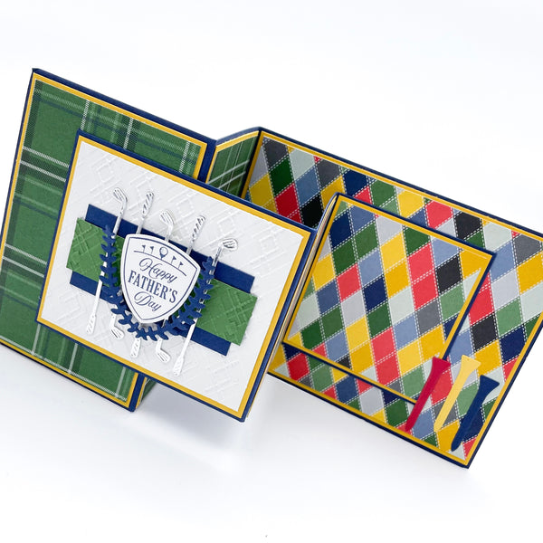Happy Father’s Day Handmade Pop Up Card - Golf Theme