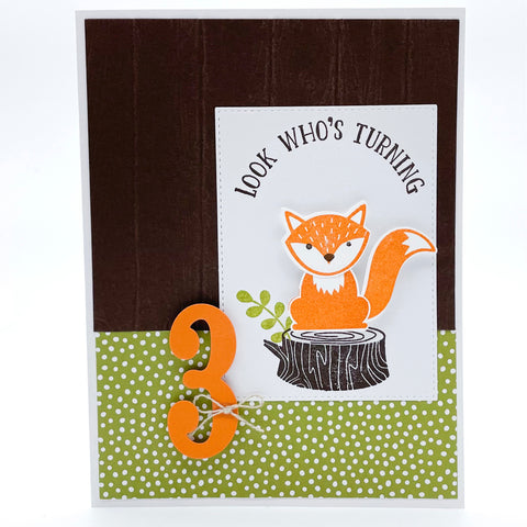 The Fox Says...Happy Birthday Handmade Card