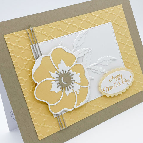 Poppy Mother’s Day  Greeting Card - Yellow