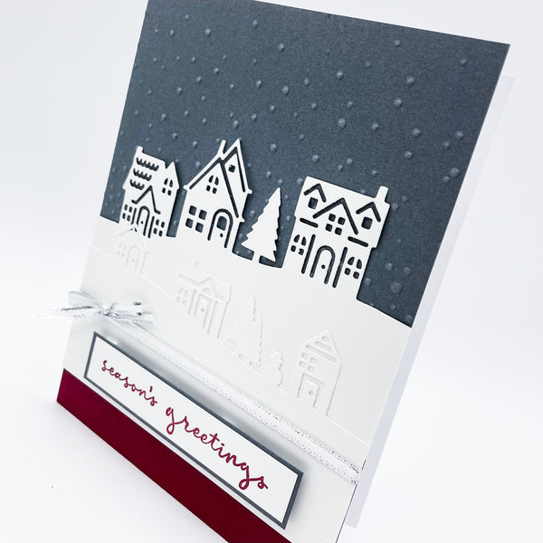 I’ll be Home for Christmas Card - Red & Grey