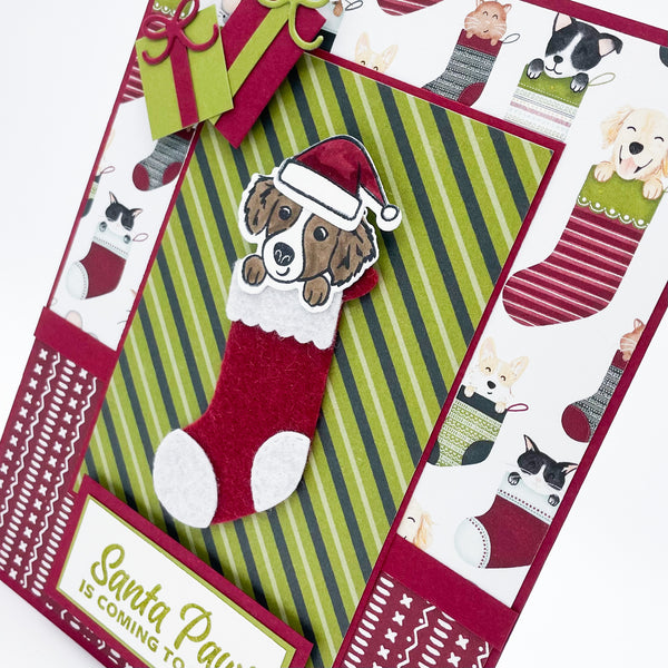 Santa PAWS is Coming to Town Christmas Card