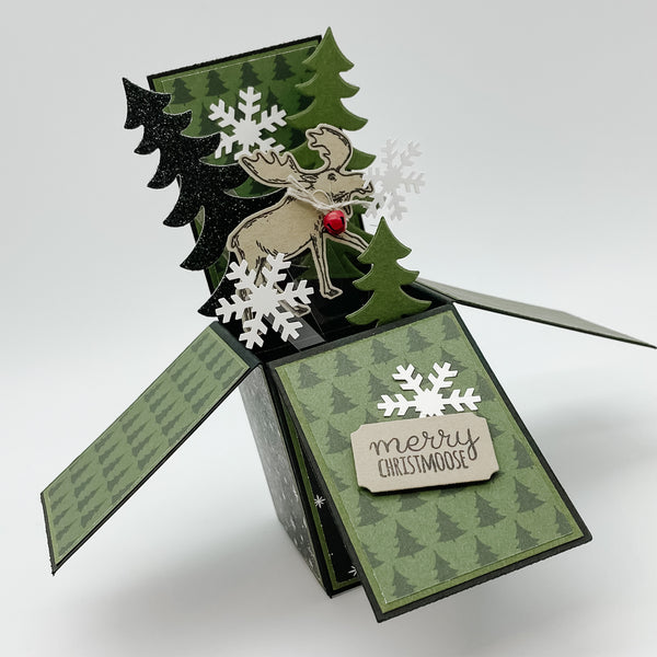 Merry Moosemas Pop Up Card