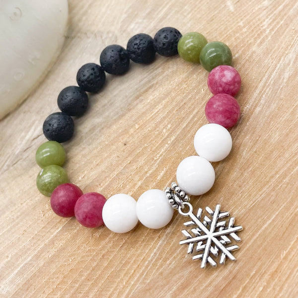 MRS. CLAUS - Jade Lava Rock Bracelet