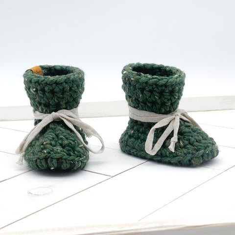 4” (0 - 3 months) KALE Sheepskin Slippers