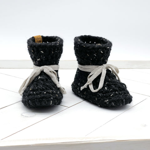 5.5” (12+ months) OBSIDIAN Sheepskin Slippers