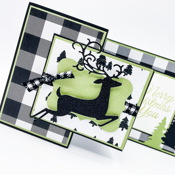 Sparkly Reindeer Pop Up Christmas Card