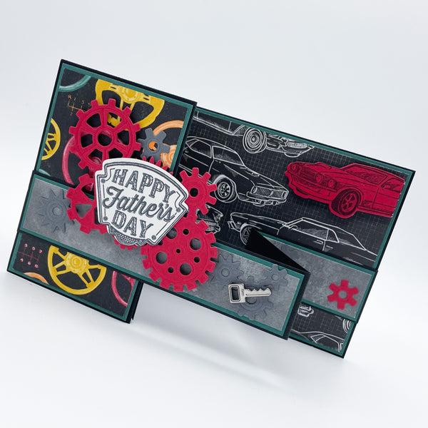 Happy Father’s Day Handmade Pop Up Card - Car Theme