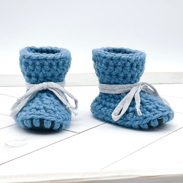 5” (6 - 12 months) AIR FORCE Sheepskin Slippers