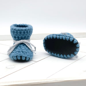 5” (6 - 12 months) AIR FORCE Sheepskin Slippers