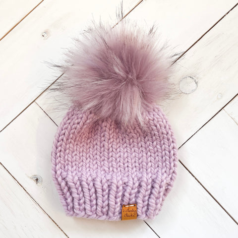 3 - 6 months FAIRY Classic Hat with Faux Fur Pom