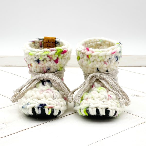 4.5” (0 - 6 or 3 - 6 months) MAMA MIA WOOL Sheepskin Slippers