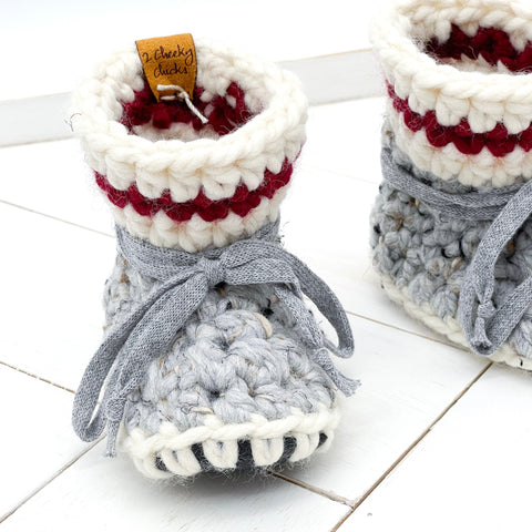 4.5” (0 - 6 or 3 - 6 months) WORK SOCK Sheepskin Slippers