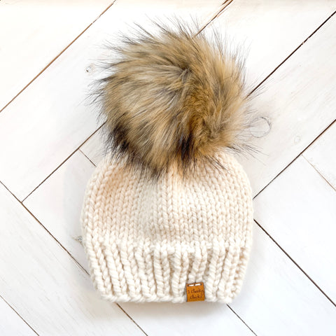 Toddler (1 - 3 years old) FISHERMAN Classic Hat with Faux Fur Pom (Jumbo)