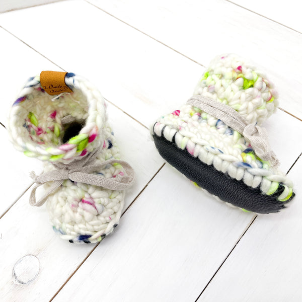 4.5” (0 - 6 or 3 - 6 months) MAMA MIA WOOL Sheepskin Slippers