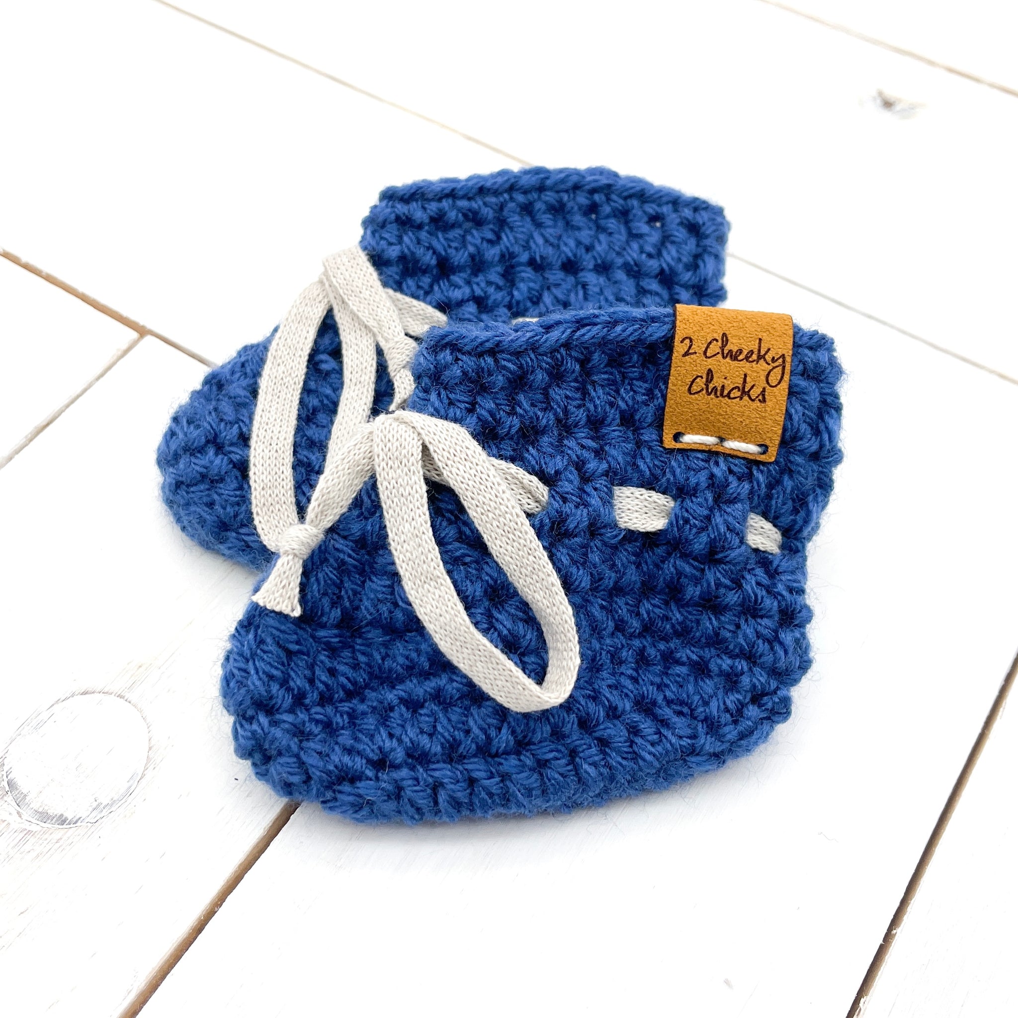 Newborn BLUE Baby Booties