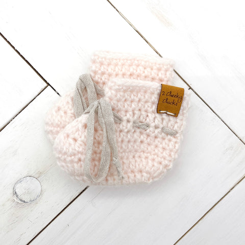 0 - 3 months BLUSH Baby Booties