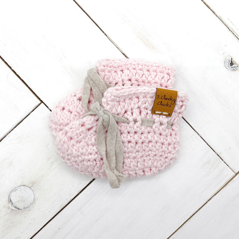 3 - 6 months BABY PINK Baby Booties