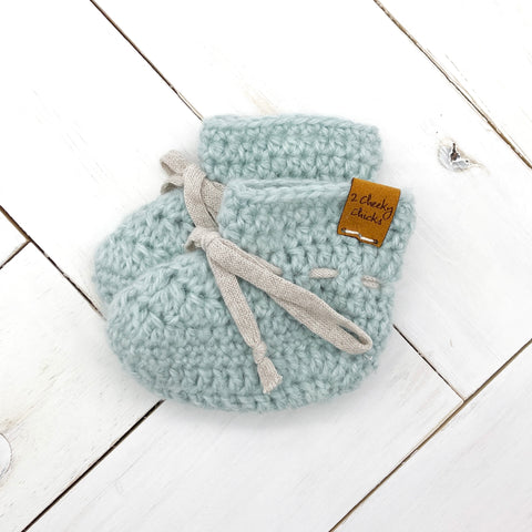 6 -  12 months NEST EGG Baby Booties